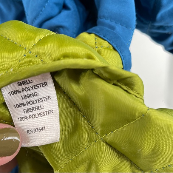 J.Jill Quilted Blue Button Down Jacket Size Large - Picture 6 of 11